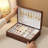 Black Walnut Wooden 2 Layer Jewelry Box