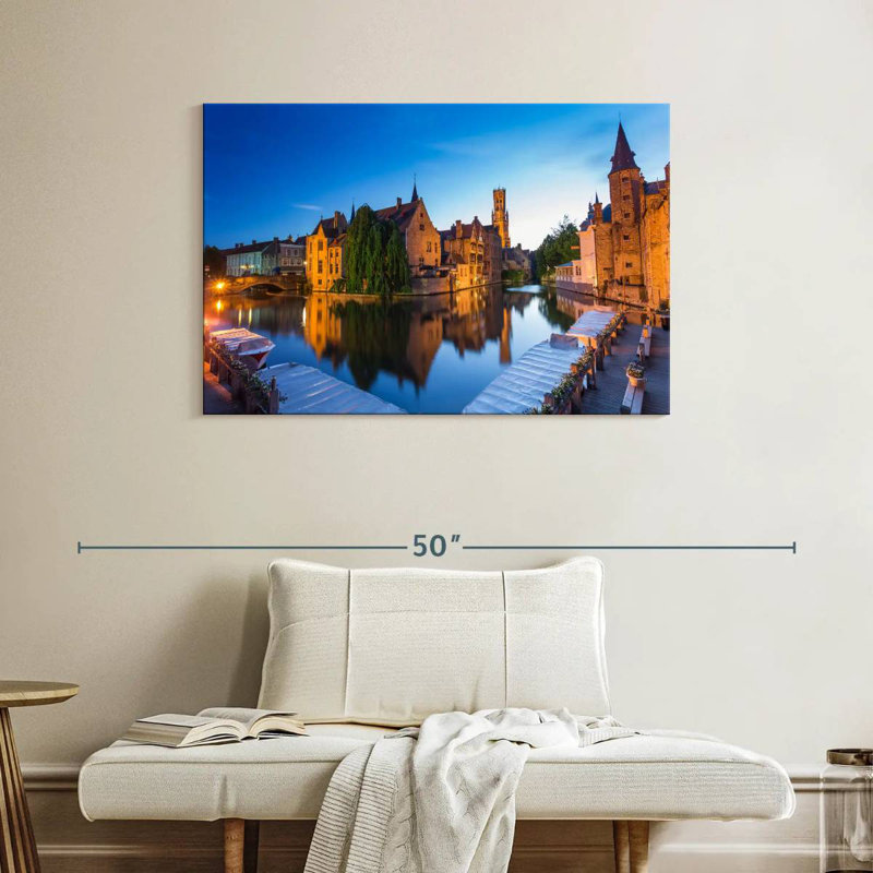 Bruges Old Town, 26" H x 39" W