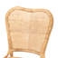 Chaise d'appoint en rotin brun naturel Pineapple