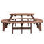 Grande table de pique-nique en bois