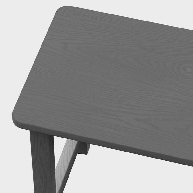 Table basse en poly Adirondack, Gris