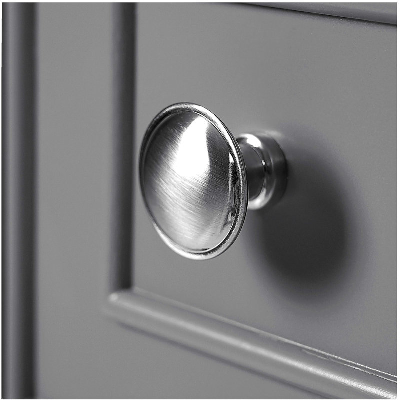 Meuble-lavabo gris 24 po avec lavabo en céramique, 2 tiroirs, 1 porte à fermeture en douceur, Gris