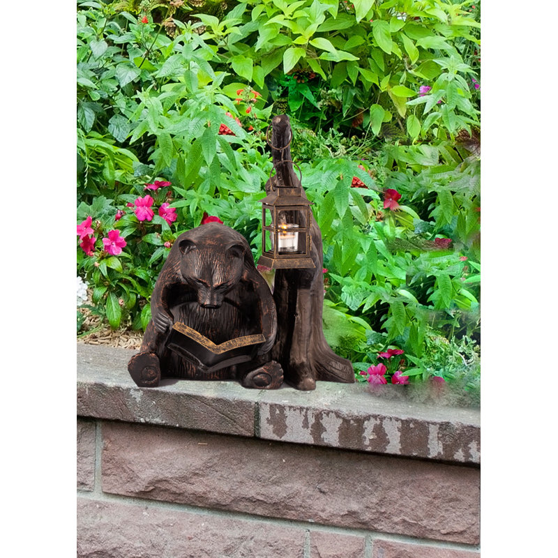 Bear Glass Garden Statue