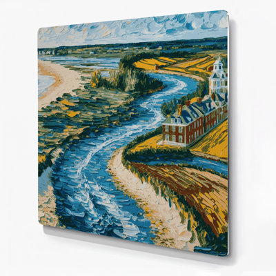 USA State Delaware Brown Metal Wall Art