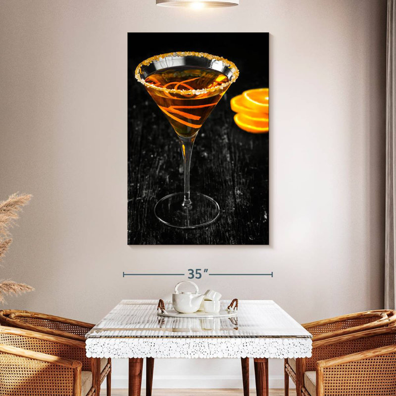 Yarlin Citrus Martini Cocktail, 30" H x 20" W