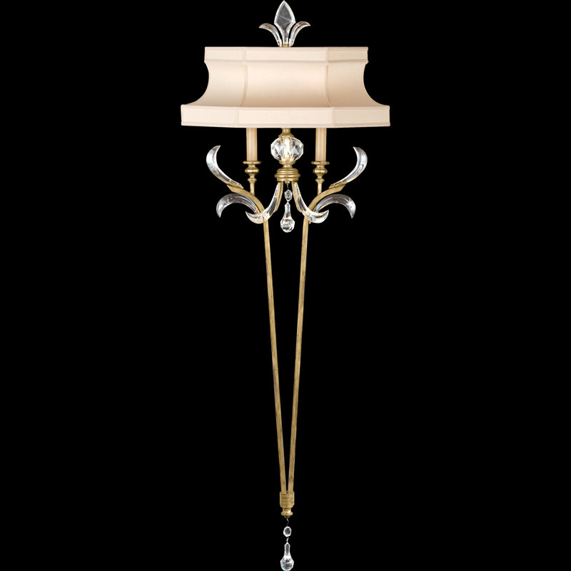 Beveled Arcs 2 - Light Wallchiere, Muted Gold Leaf