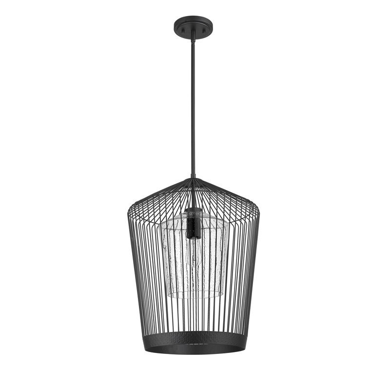 Luminaire suspendu 1 lumière Magallanes, H 105,75 po x l 18,5 po x P 18,5 po