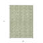 Tapis intérieur / extérieur géométrique lavable 9 pi x 12 pi vert et ivoire
