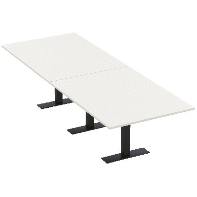 Rectangle Conference Table with Metal T Base