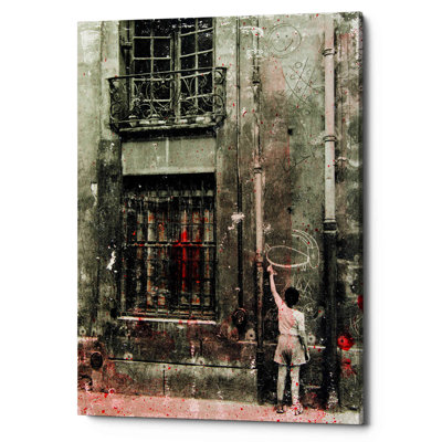 «First Graffiti» par DB Waterman, impression sur toile tendue