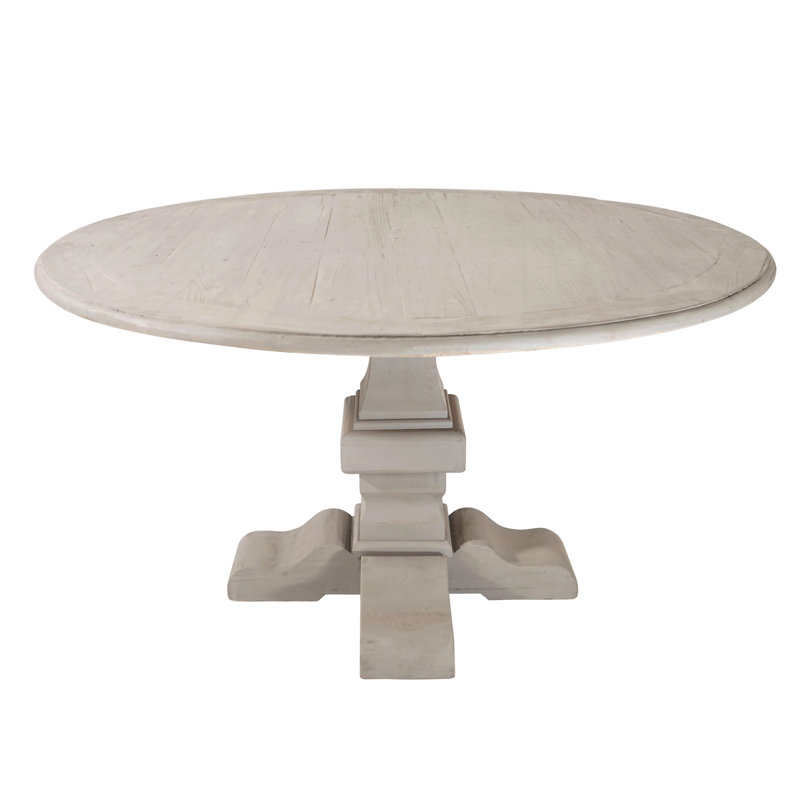 Table de salle à manger Amania, Gris clair, Gris clair