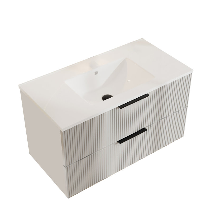Meuble-lavabo gris 36 po sans lavabo