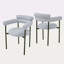 Chaise de salle à manger rembourrée avec pieds en métal (ensemble de 2)-118100634-118100638