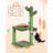 33'' Cactus Cat Tree With Hammock, Scratching Posts, And Play Ball, Perfect For Small And Medium Cats, Indoor Cat Furniture