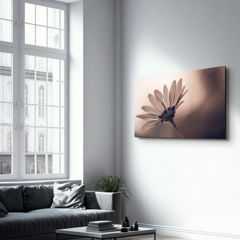 Peinture murale élégante en verre trempé Lekeya, 13,8 x 21,7 pouces | 100% verre trempé, épaisseur: 0,16 pouce | Imprimé UV pour des couleurs éclatantes | Parfait pour la décoration intérieure, le salon et les espaces de bureau