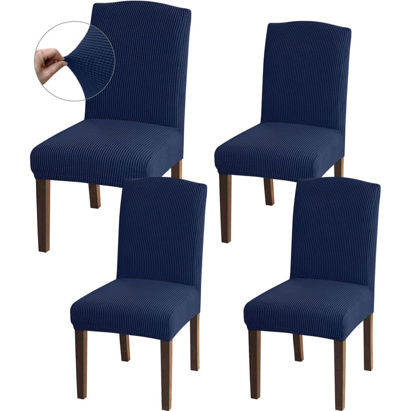 Dining Chair Slipcover, Navy Blue