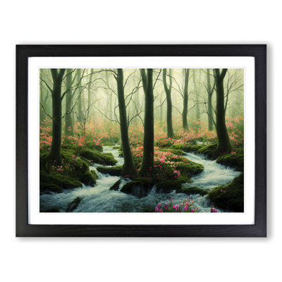 Ethereal Spring Forest - Framed Print