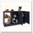 Juniper Kitchen Island with Large Countertop & Double Door Cabinet