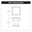 Poignée carrée collection Brownstone - bouton d'armoire 1-1 / 8 po x 1-1 / 8 po noir mat - Quincaillerie transitionnelle pour tiroirs et armoires-49413606-109237418