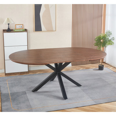 Versatile Extensible Table with Stable Metal Legs and MDF Top for Various Settings