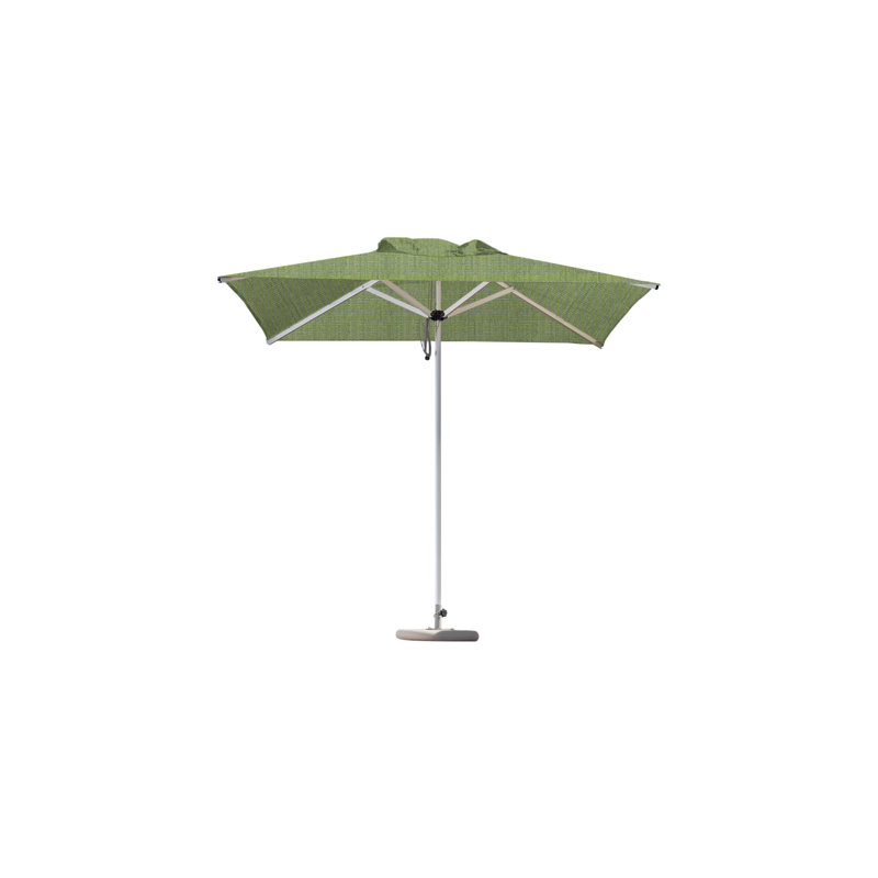 Mistral Square Market Umbrella, CBS + 2" Galvanized Tube, 6'6", Heather Beige