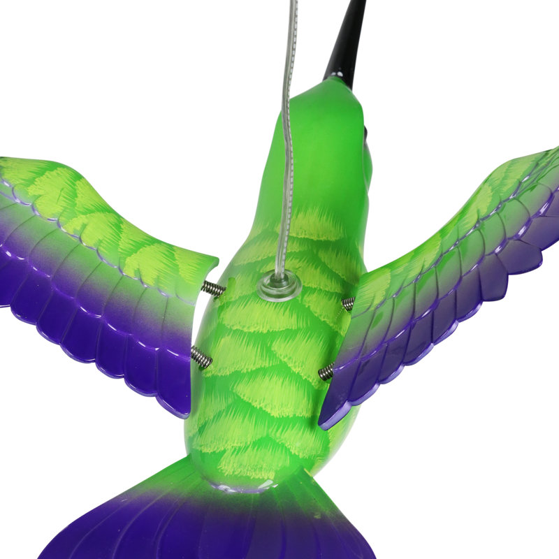 Carillon à vent Hummingbird de 10 po x 9 po Exhart Solar WindyWings