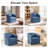360-Degree Swivel Upholstered Armchair with Accent Pillow-367928024