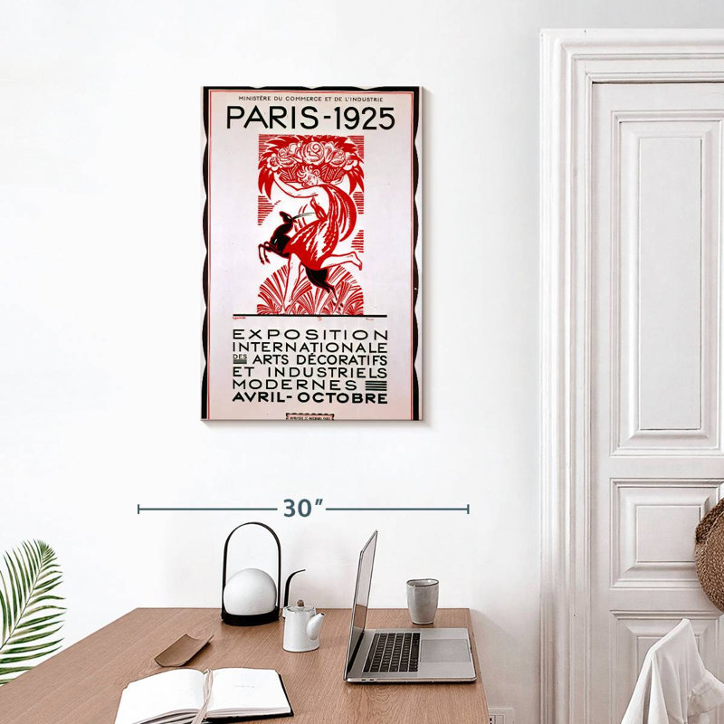 Aime International Exhibition Paris 1925, 30" H x 20" W