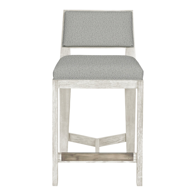 Scoville By Thom Filicia Upholstered Counter Stool with Solid Wood Frame, Casablanca, Colombe Tarbee