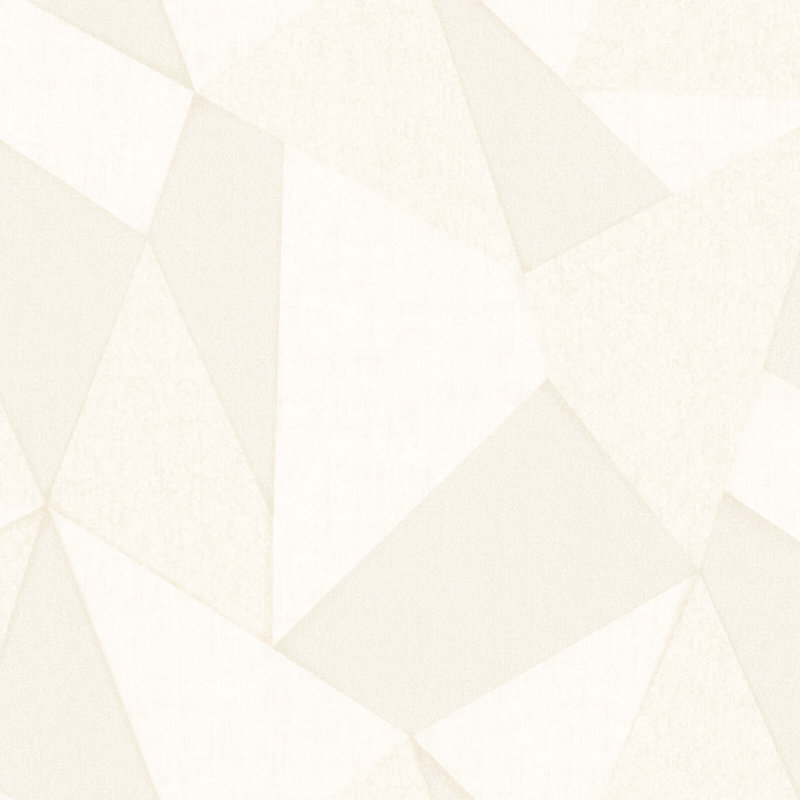 Papier peint géométrique géométrique beige et blanc cassé avec triangles crème et triangles