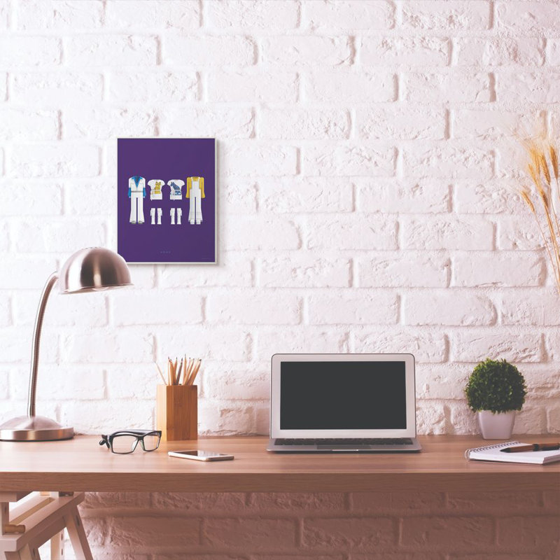 « abba modern célèbre people personnages style design », impression sur toile, H 15 po x l 10 po x P 0,5 po, Bois