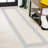 Clarktown Classic Diamond Border Cream/Blue Indoor/Outdoor Rug-73698843