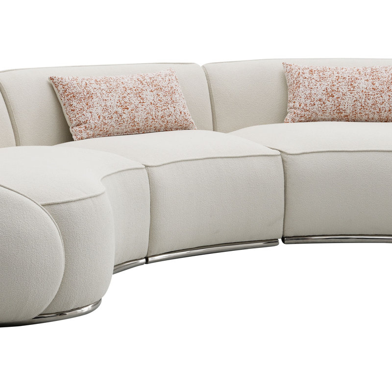 Canapé modulaire Boucle avec 3 coussins