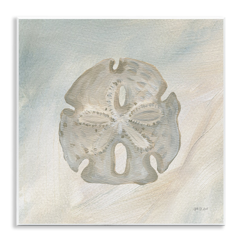 «Sand Dollar» sur plaque beige par yvette St. Amant