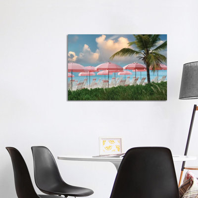 Beacgh Umbrellas by Dennis Frates - Wrapped Canvas Gallery-Wrapped Canvas Giclée