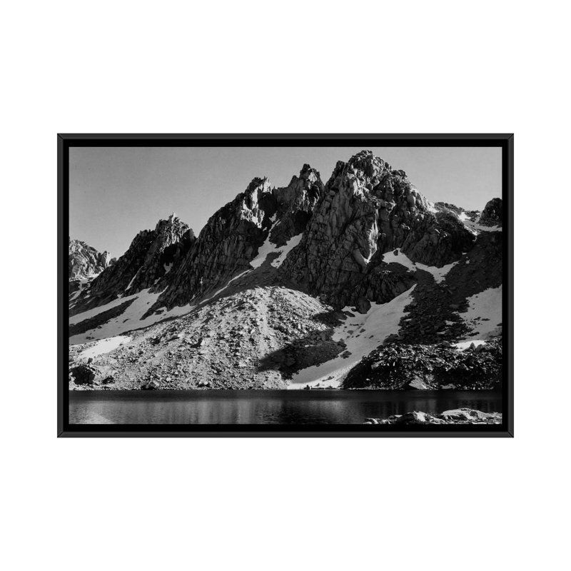« kearsage pinnacles » par ansel adams, reproduction de photo sur toile tendue, H 40 po x l 60 po x P 1,5 po, Pas de tapis