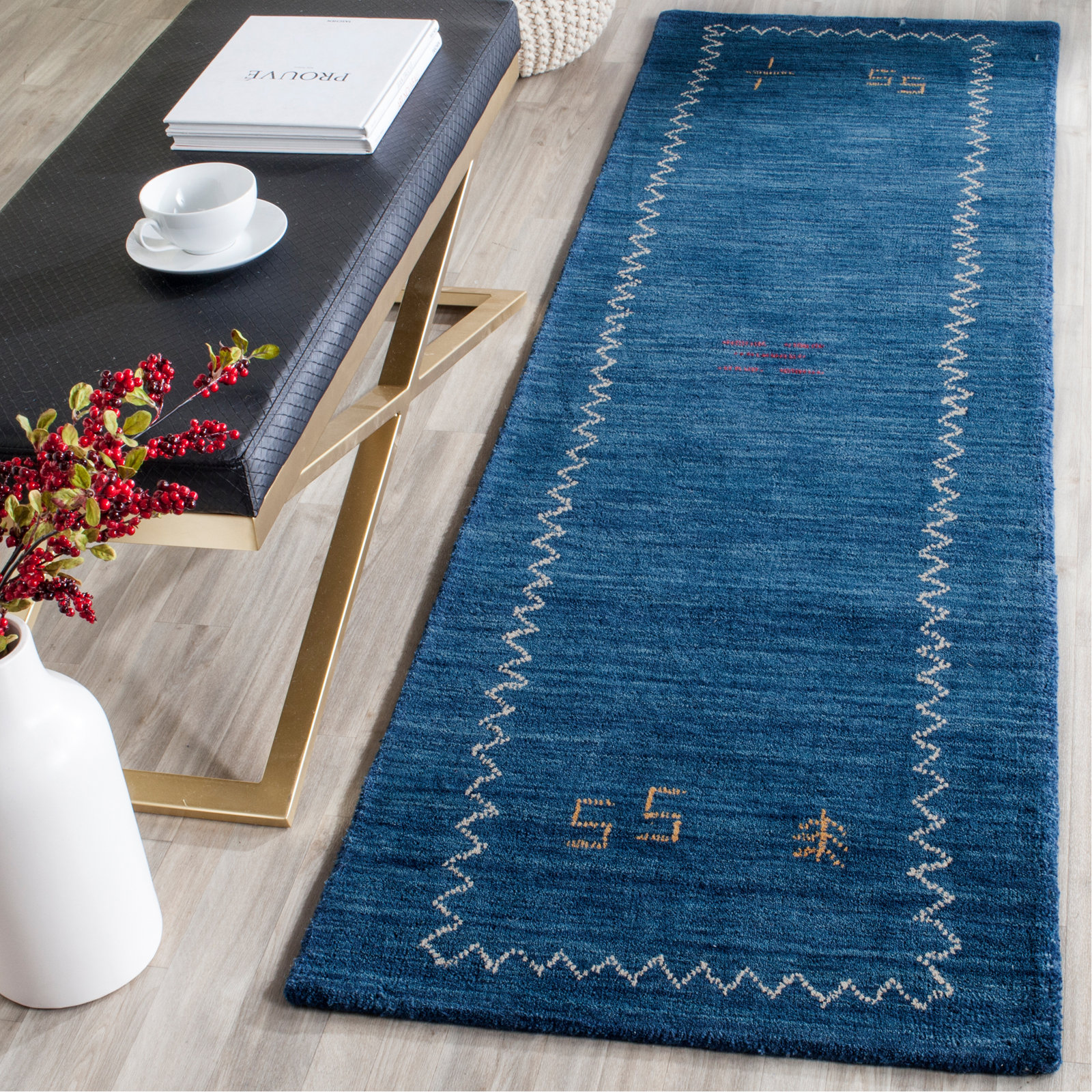 Danforth Hand-Woven Flatweave Wool Rug, Runner 2'3" x 14'