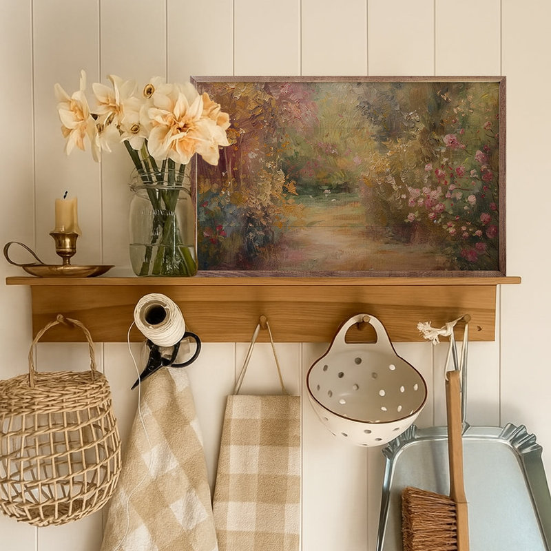 Mur de jardin en fleurs, H 16 po x l 24 po