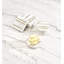 Broome Gold Inlay Marble Round Coaster Set