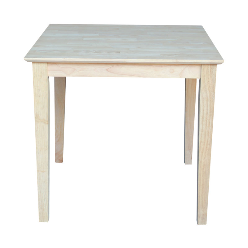Calumet Heimann Solid Wood Dining Table, 30" H x 30" L x 30" W, Unfinished