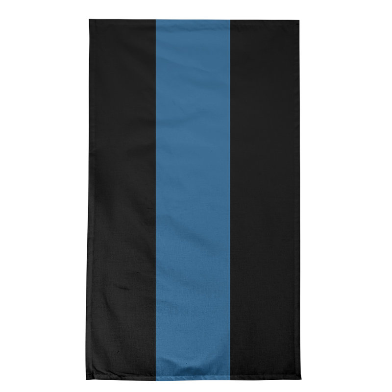 Serviette de thé hockey Anaheim, Noir / bleu foncé, Polyester sergé