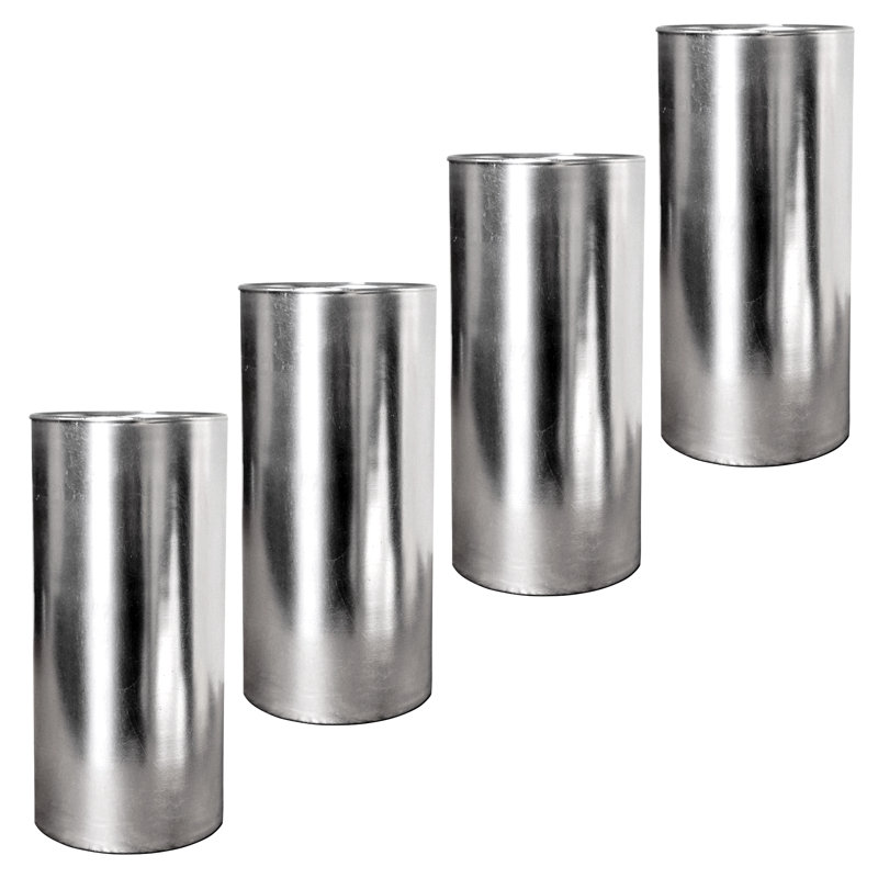Zaelee Handmade Glass Table Vase, Silver