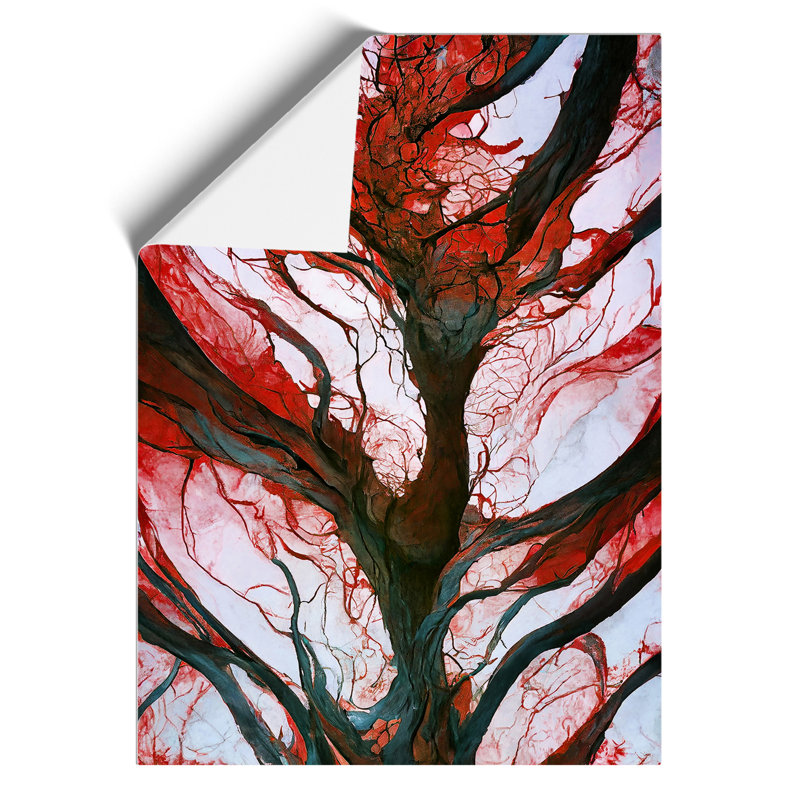 Tree Abstract Art No.5 - Wall Art, Paper, 59.4cm H x 42cm W, No Matte