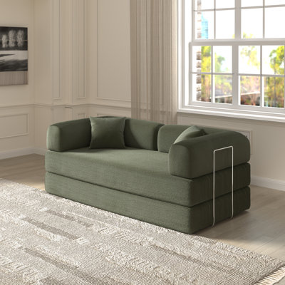 Jordan 78.4''Foldable Three Person Sofa Bed