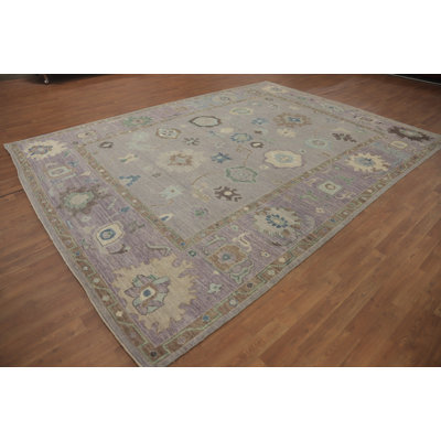 Vegetable Dye Oushak Turkish Area Rug 9x12