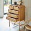 Armoire de rangement simple en rotin