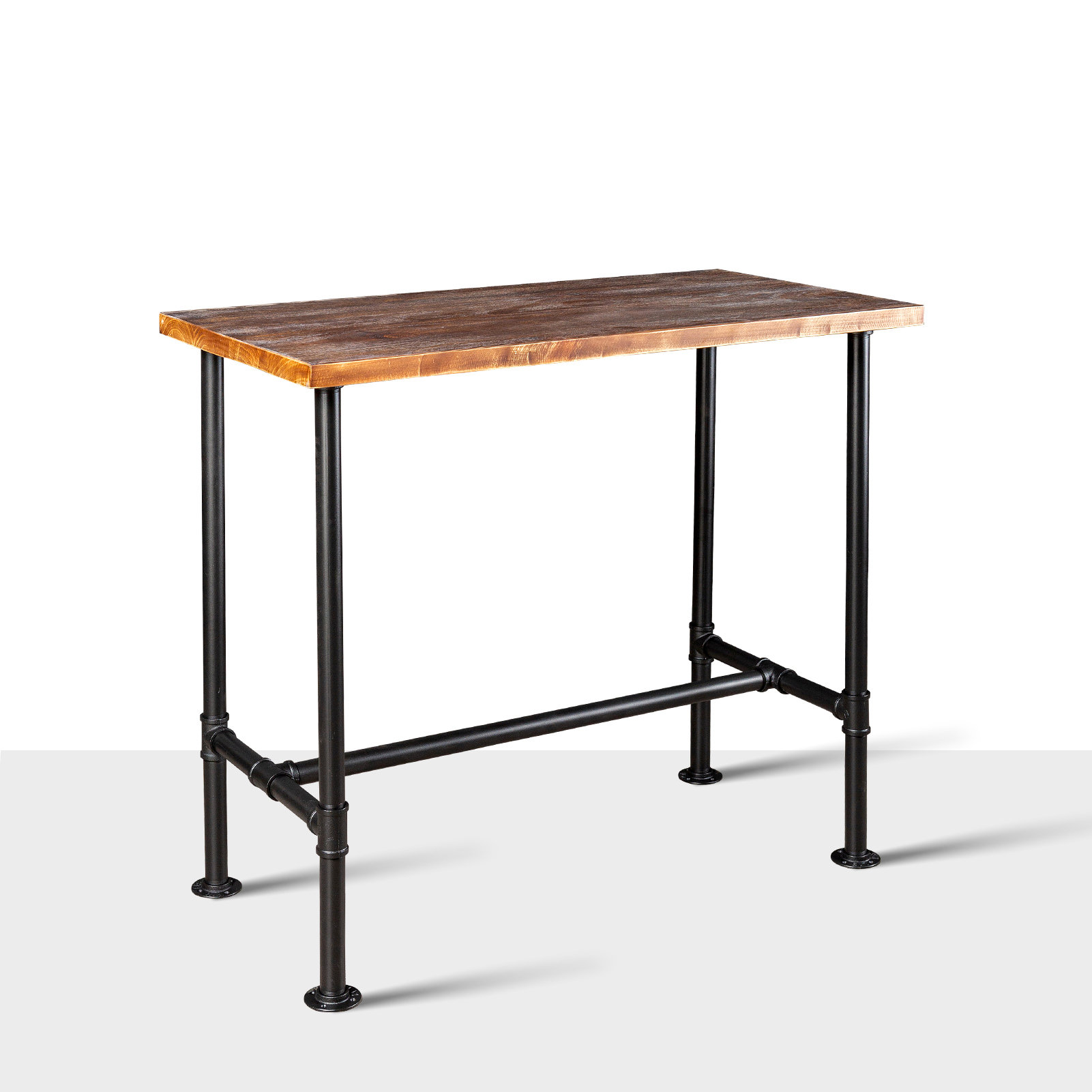 17 Stories Winnipeg Solid Wood Top Metal Base Dining Table & Reviews
