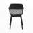 Azalea Outdoor Chair - To Weather, Strong Structure, Clean Lines, Black Polypropylene, 23In Deep, 21.5In Wide, 33In Tall, 12.28Lb Heavy Chair Frame, Simple Design, 23.09In D, 22.09In W, 33.82In H, Wt
