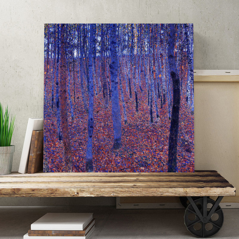 Beech Grove Forest by Gustav Klimt - Wrapped Canvas, 76cm H x 76cm W