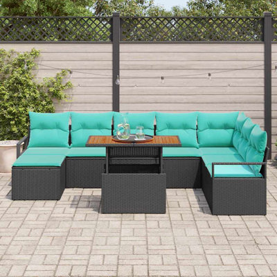 Ensemble repas 9 pièces vidaXL Garden